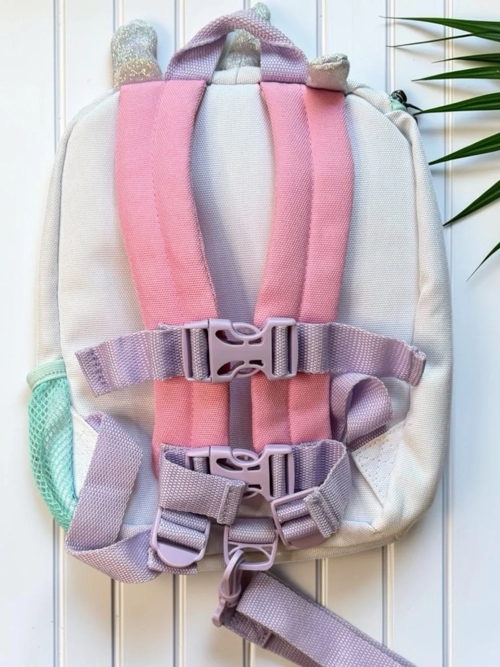 Goldbug Unicorn Toddler Backpack with Safety Harness & Parent Strap Rainbow
